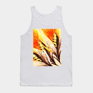 Boho fire feather pattern Tank Top